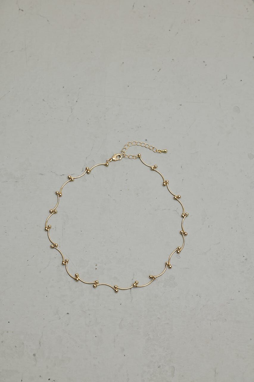 STYLEMIXER「ウェーブデザインチェーンネックレス」|ネックレス|GLD