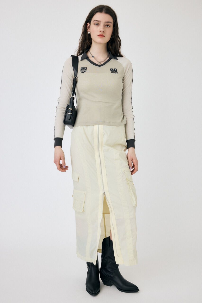 MOUSSY「FRONT ZIP FUNCTION スカート」|スカート|