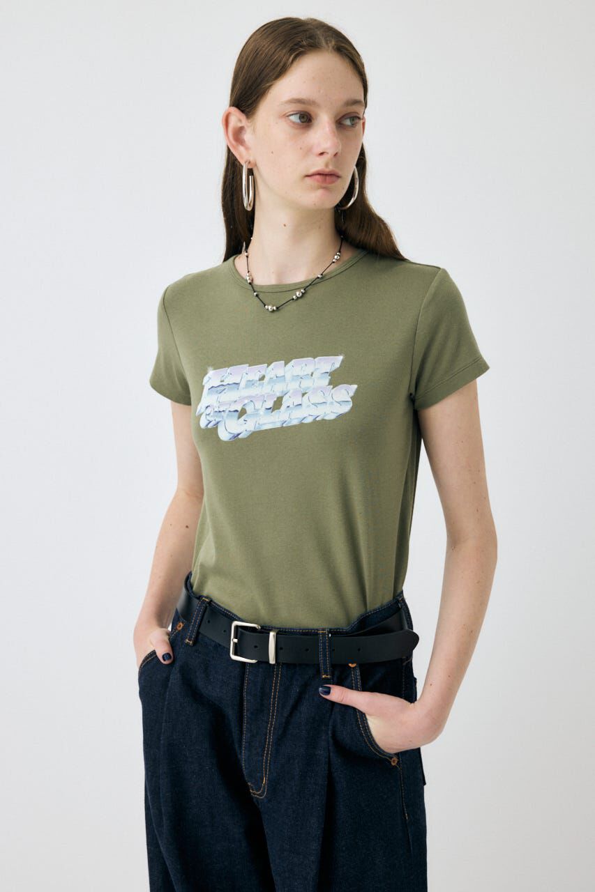 MOUSSY「CHROME LOGO TEE」|Tシャツ・カットソー|L/KHA1