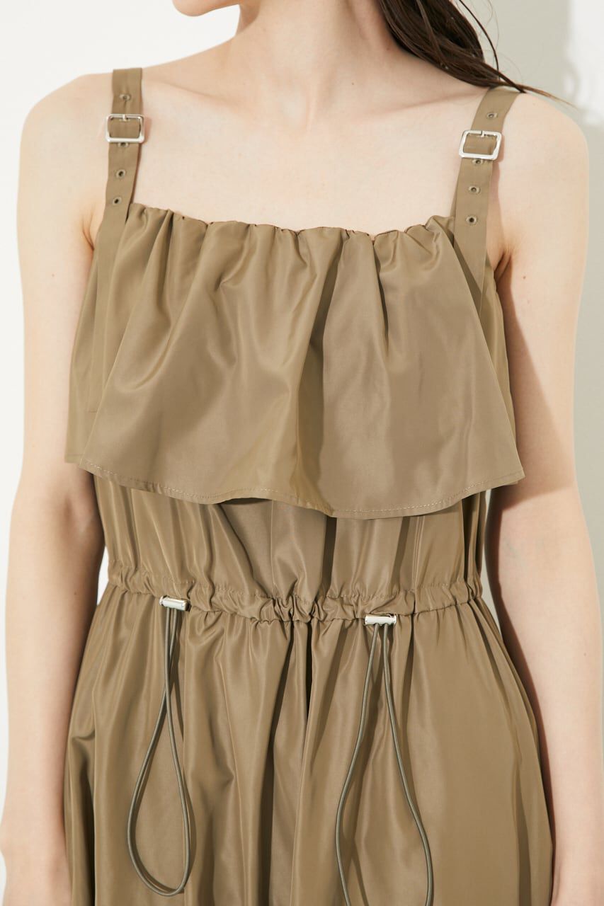 rienda「ミリタリードローストリングフレアOP」|ワンピース|