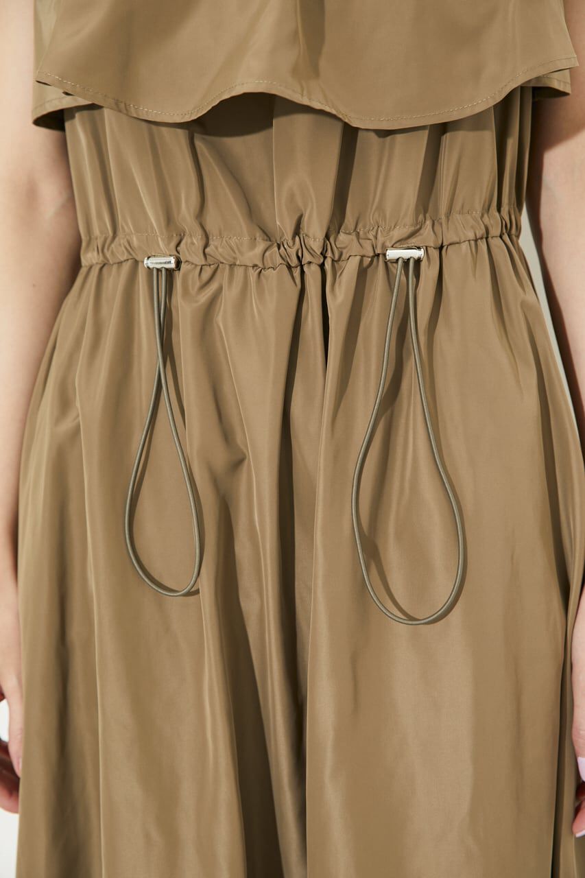 rienda「ミリタリードローストリングフレアOP」|ワンピース|