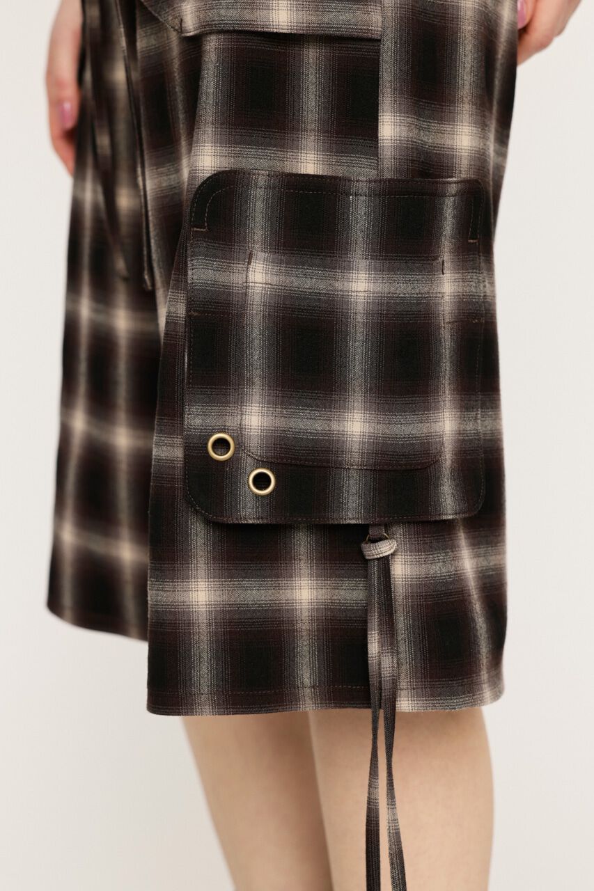 SLY「DAMAGE LACE CHECK MIDDLE パンツ」|その他|