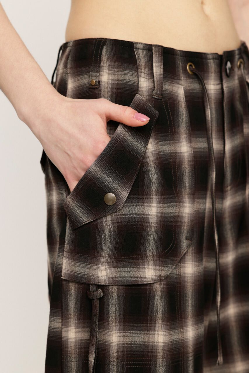 SLY「DAMAGE LACE CHECK MIDDLE パンツ」|その他|