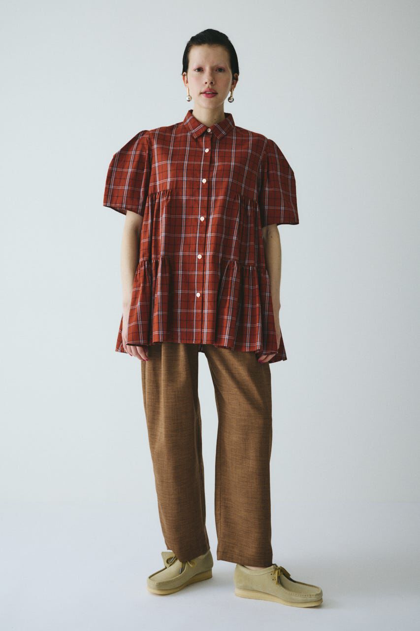 HeRIN.CYE「Side gather Aline blouse」|シャツ・ブラウス|