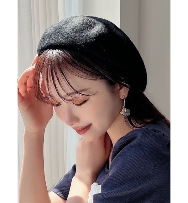 RESEXXY「ベーシックベレー帽」|ハンチング・ベレー帽|ブラック