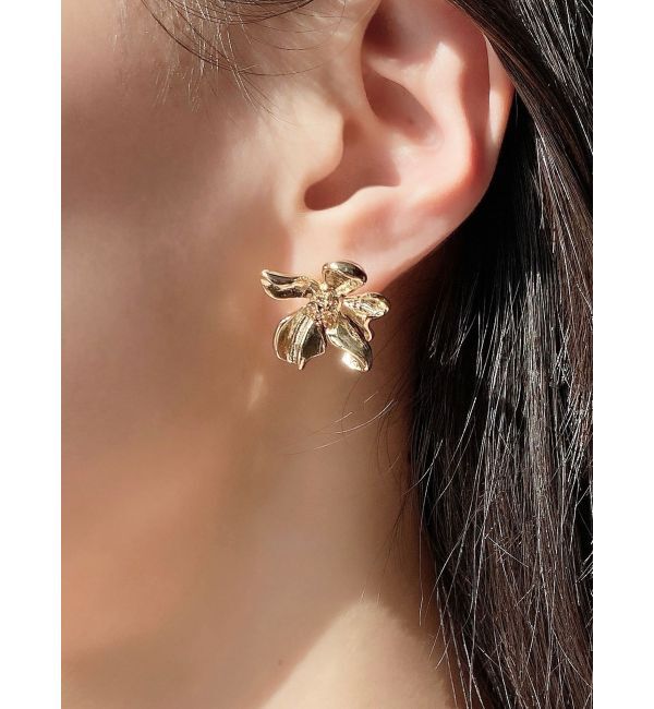 RESEXXY「フラワーメタルピアス」|ピアス|ゴールド