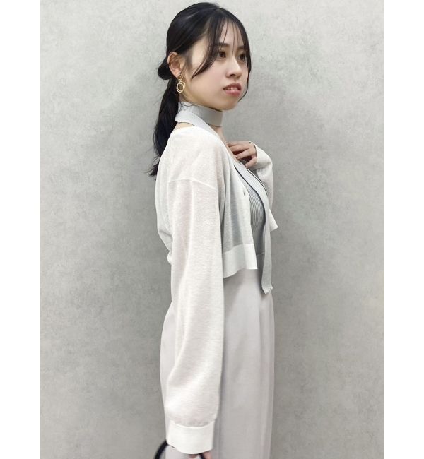 dazzlin「シアーカーデタイセットニット」|ニット・セーター|