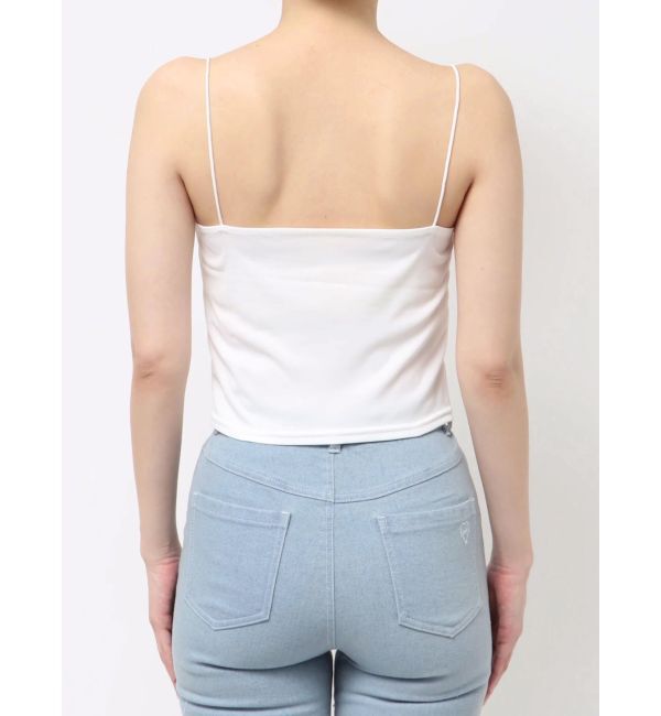 dazzlin「コンパクトギャザーシアーニットトップス」|ニット・セーター|