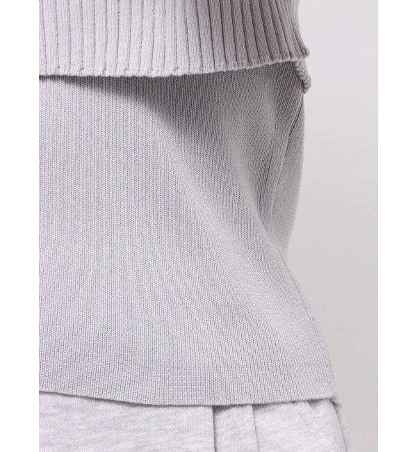 dazzlin「ビッグカラーレイヤードリブニット」|ニット・セーター|