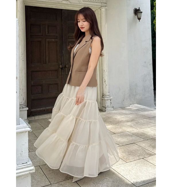 dazzlin「ショートジレ」|ベスト・ジレ|