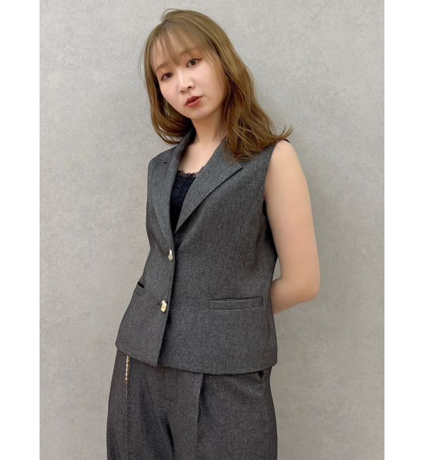 dazzlin「ショートジレ」|ベスト・ジレ|