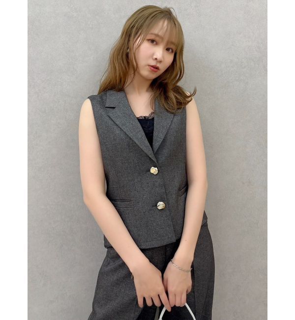 dazzlin「ショートジレ」|ベスト・ジレ|