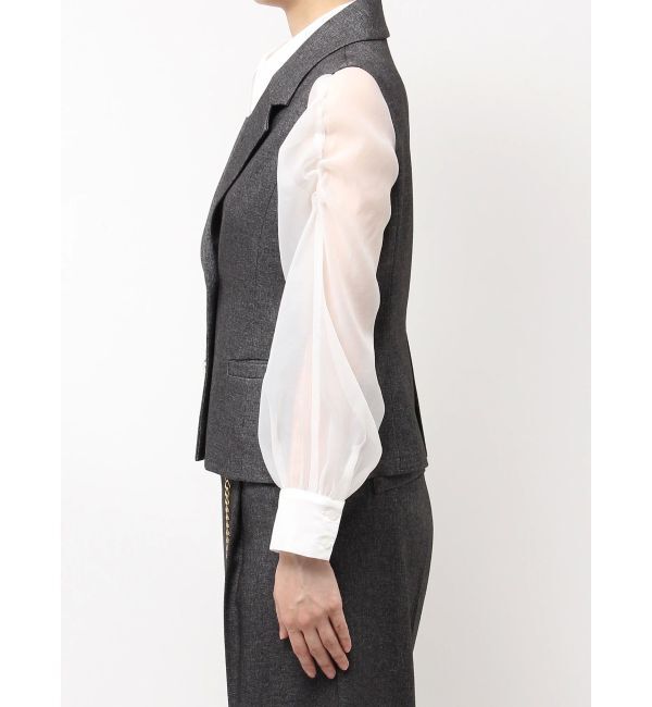 dazzlin「ショートジレ」|ベスト・ジレ|