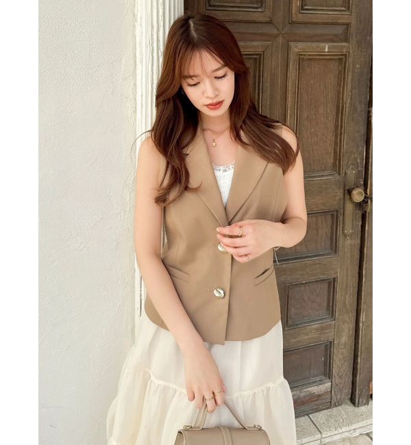 dazzlin「ショートジレ」|ベスト・ジレ|