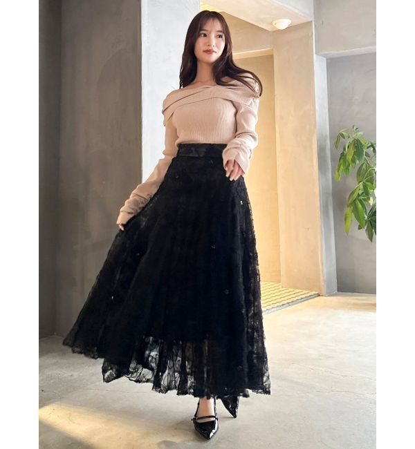 dazzlin「2WAYアシメタックオフショルニット」|ニット・セーター|