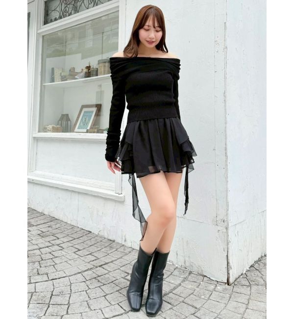 dazzlin「2WAYアシメタックオフショルニット」|ニット・セーター|