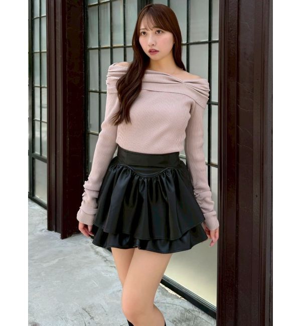 dazzlin「2WAYアシメタックオフショルニット」|ニット・セーター|