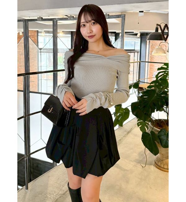 dazzlin「2WAYアシメタックオフショルニット」|ニット・セーター|