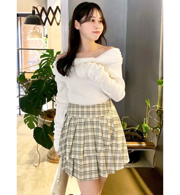 dazzlin「2WAYアシメタックオフショルニット」|ニット・セーター|