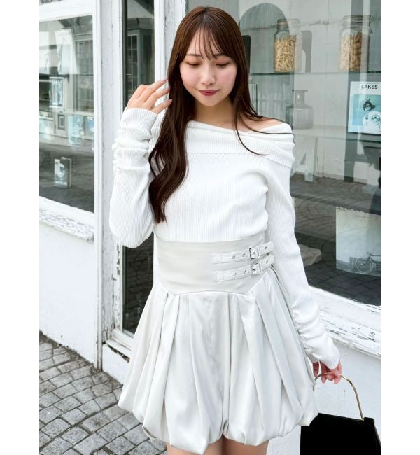 dazzlin「2WAYアシメタックオフショルニット」|ニット・セーター|