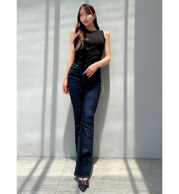 dazzlin「【吉田朱里】涼感加工ギャザーノースリリブトップス」|タンクトップ|