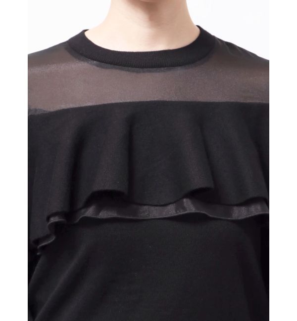 dazzlin「ヨークシアーフリルニットトップス」|ニット・セーター|