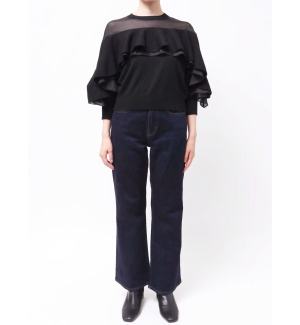 dazzlin「ヨークシアーフリルニットトップス」|ニット・セーター|