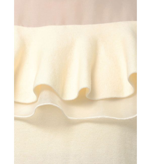 dazzlin「ヨークシアーフリルニットトップス」|ニット・セーター|