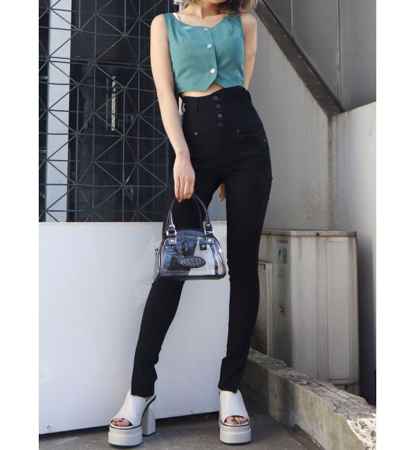 EMODA「フロントボタントップ」|Tシャツ・カットソー|