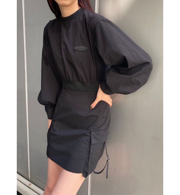 EMODA「ナイロンパフミニワンピース」|ワンピース|