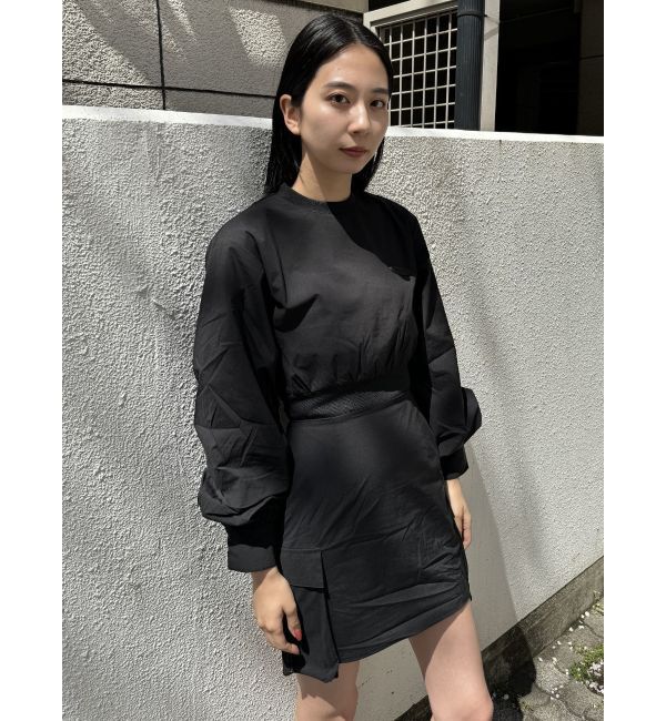 EMODA「ナイロンパフミニワンピース」|ワンピース|