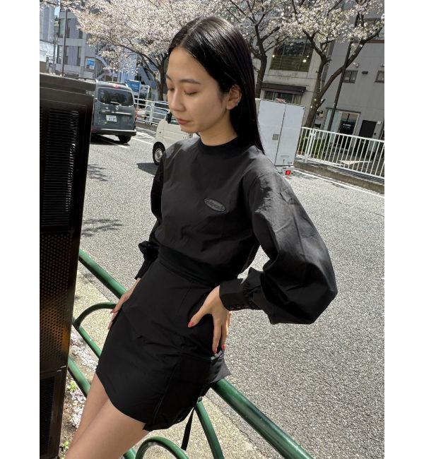 EMODA「ナイロンパフミニワンピース」|ワンピース|