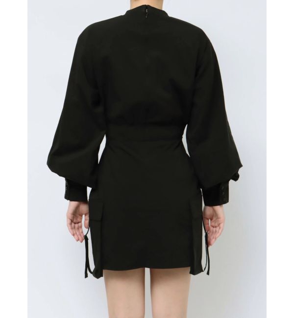 EMODA「ナイロンパフミニワンピース」|ワンピース|