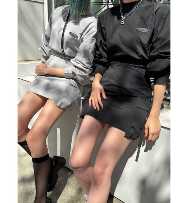 EMODA「ナイロンパフミニワンピース」|ワンピース|