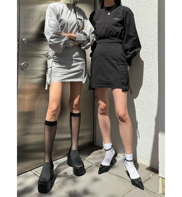 EMODA「ナイロンパフミニワンピース」|ワンピース|