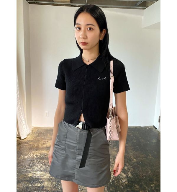 EMODA「ベルトボックスミニスカート」|スカート|