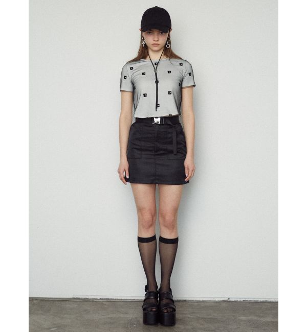 EMODA「ベルトボックスミニスカート」|スカート|
