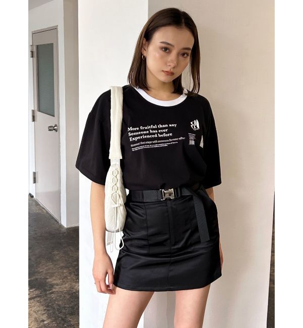 EMODA「ベルトボックスミニスカート」|スカート|