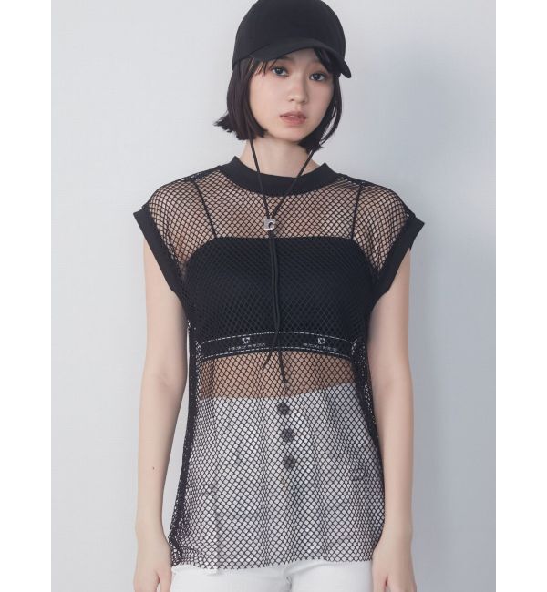 EMODA「メッシュジャガードキャミソールセット」|Tシャツ・カットソー|