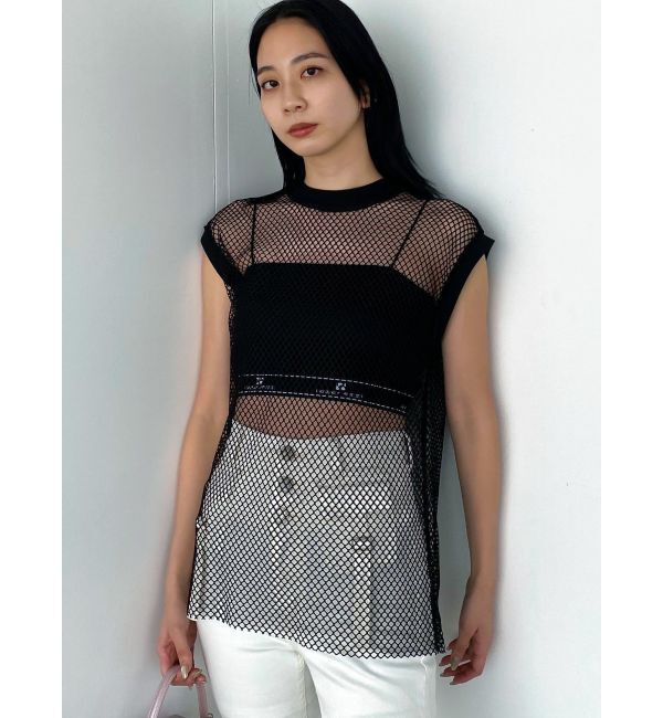 EMODA「メッシュジャガードキャミソールセット」|Tシャツ・カットソー|