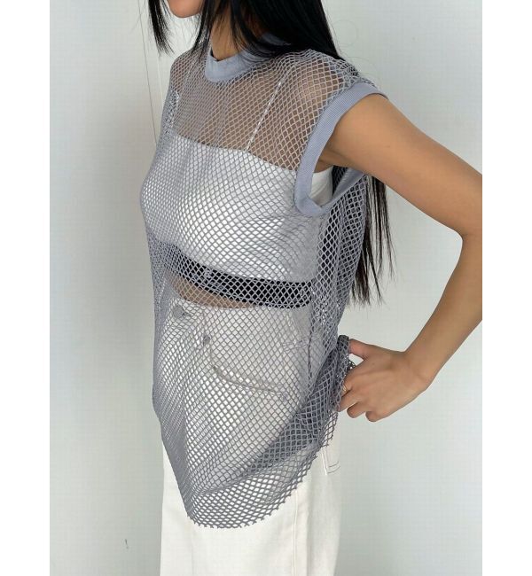 EMODA「メッシュジャガードキャミソールセット」|Tシャツ・カットソー|