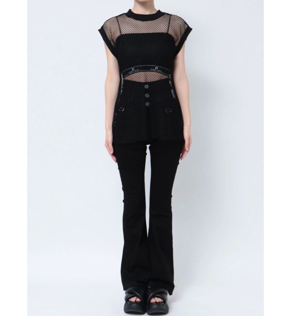 EMODA「メッシュジャガードキャミソールセット」|Tシャツ・カットソー|