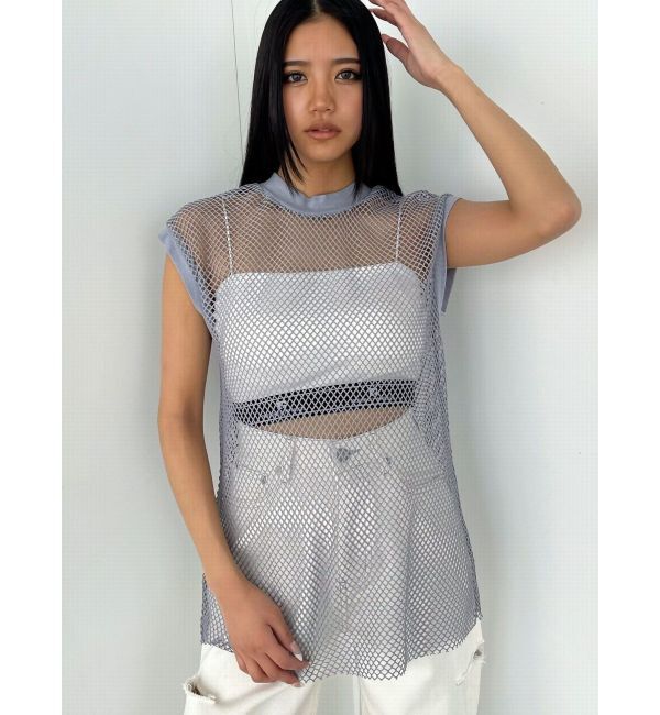 EMODA「メッシュジャガードキャミソールセット」|Tシャツ・カットソー|