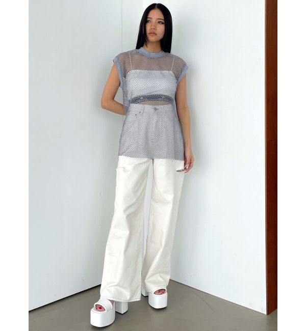 EMODA「メッシュジャガードキャミソールセット」|Tシャツ・カットソー|