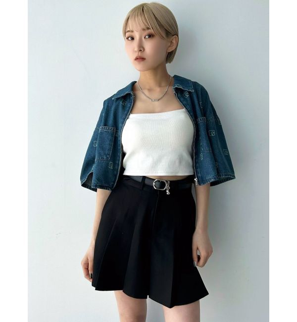 EMODA「チャームベルトプリーツスカート」|スカート|