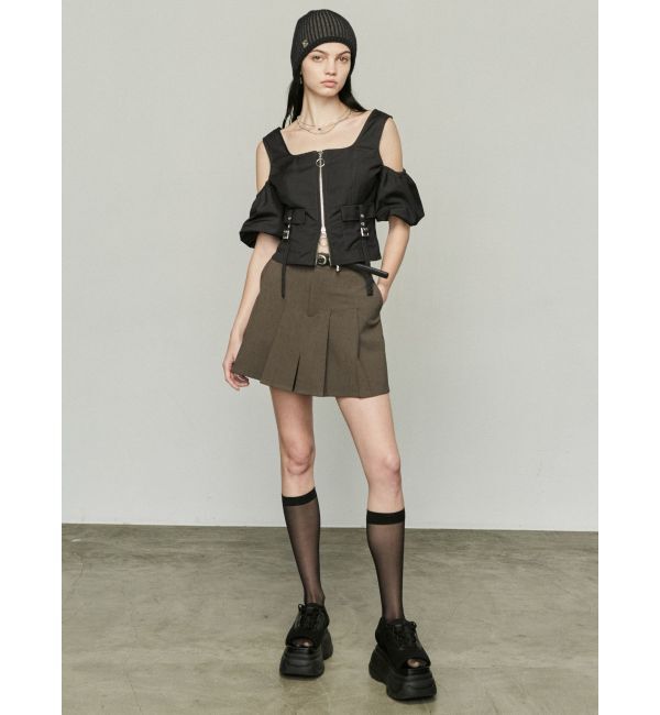 EMODA「チャームベルトプリーツスカート」|スカート|