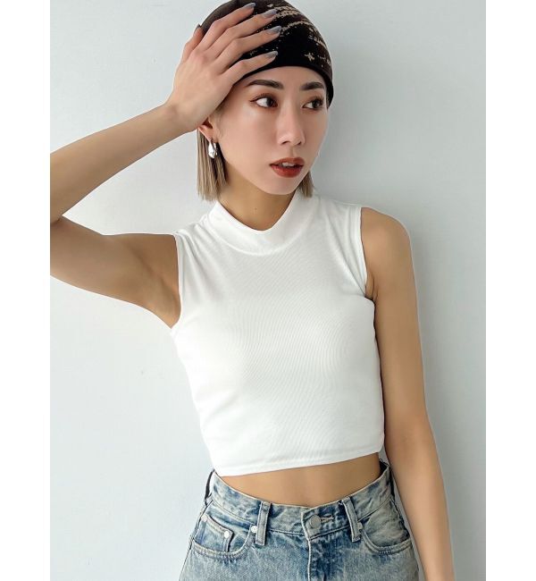 EMODA「ミニハイネックリブトップ」|タンクトップ|