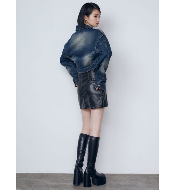 EMODA「カーブウエストミニスカート」|スカート|