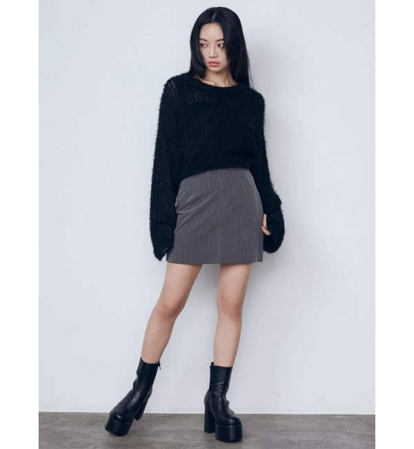 EMODA「カーブウエストミニスカート」|スカート|