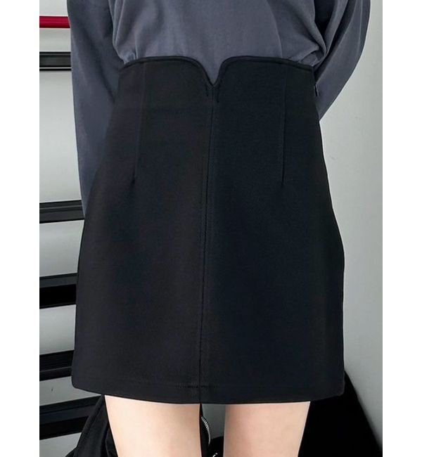 EMODA「カーブウエストミニスカート」|スカート|